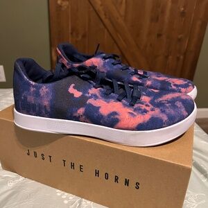NOBULL Women's Tie-Dye Canvas Trainer Indigo & Pink Tie-Dye / 10